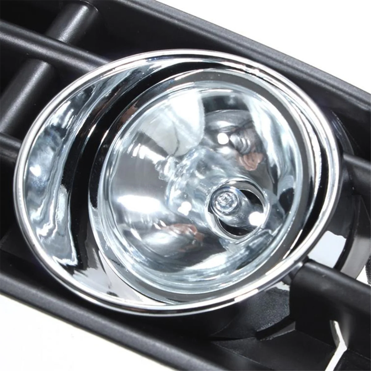 Bumper Grille Driving Lights with Switch&Harness for VW Bora MK4 1998-2004 Daytime Running Light 1J5853665B Black+White