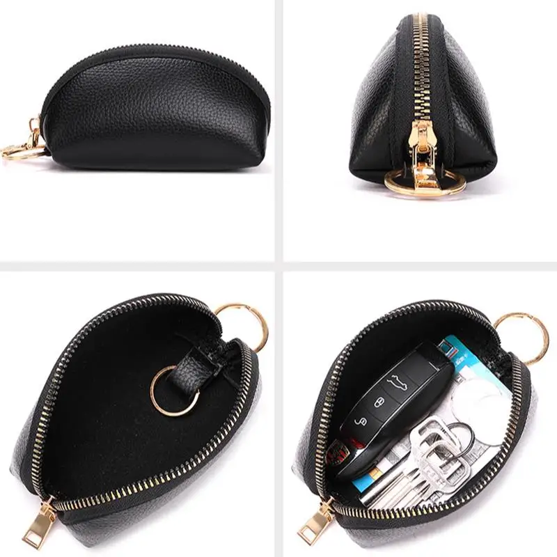 Estuche de cuero PU para llaves de negocios para hombres y mujeres, organizador de llaves, monedero, BILLETERA, Mini bolso multifuncional Unisex, bolsillo de moda, nuevo