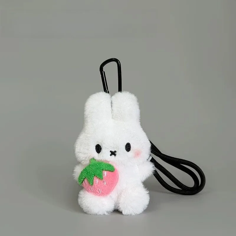 Niedlicher Miffy-Hase, neue süße kreative Cartoon-Plüschpuppe, dekorativer Anhänger, schlicht, modisch, vielseitig, tragbarer Schlüsselanhänger, Geschenk