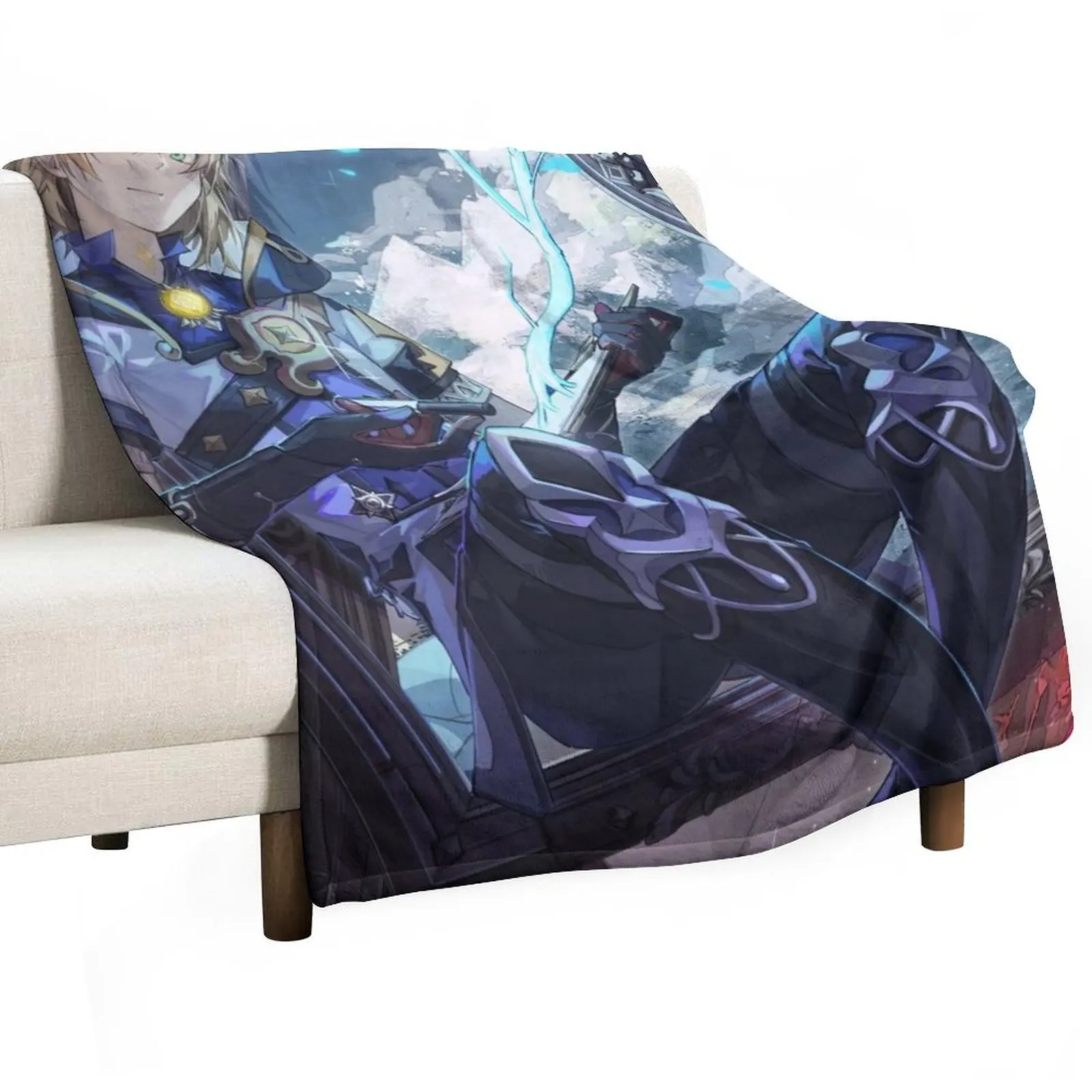 Albedo Throw Blanket manga blankets and throws Plush warm winter For Decorative Sofa Sleeping Bag Blankets
