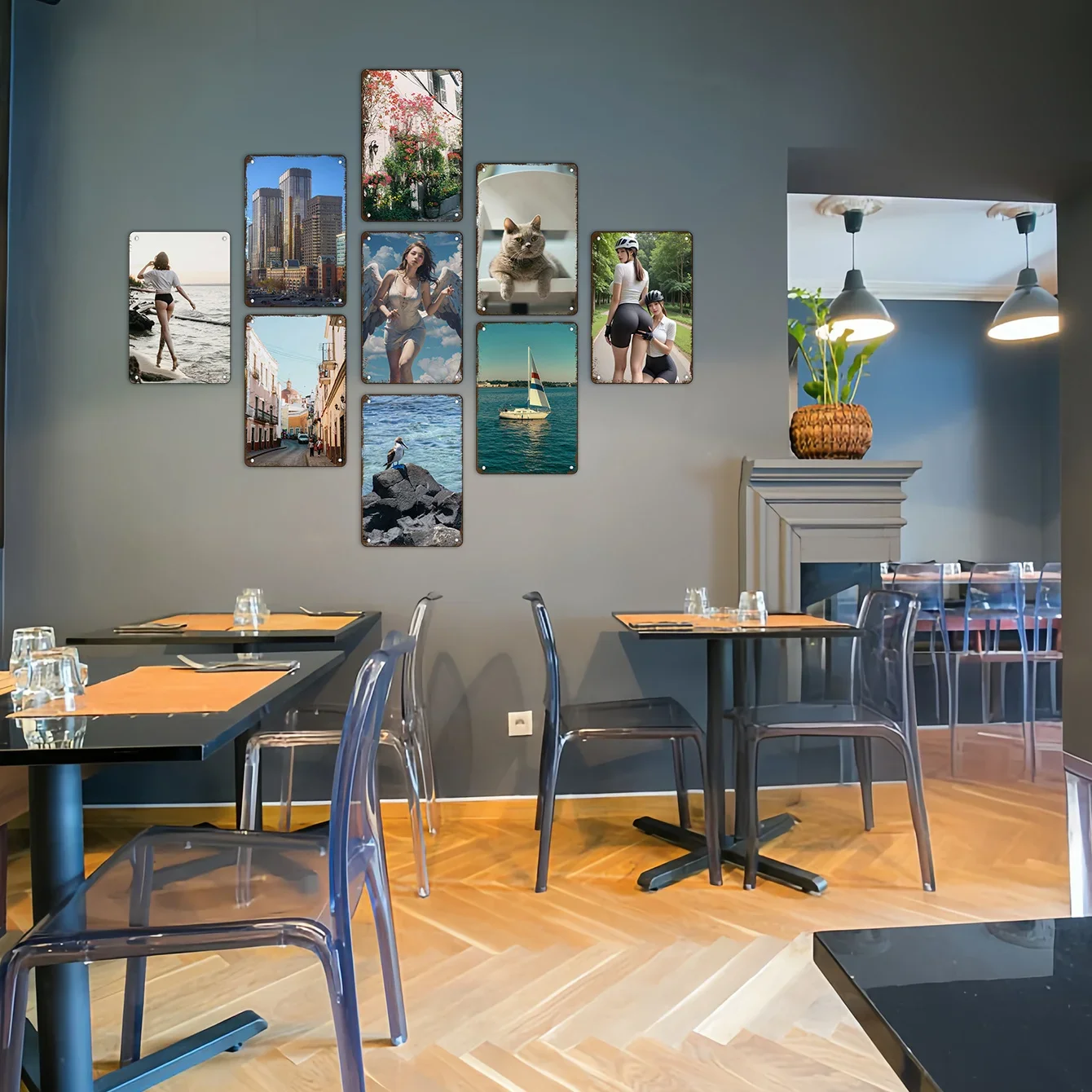 لافتة مكتب ممرضة المدرسة - لوحة معدنية من القصدير لديكور ممرضة المدرسة، لافتة ألومنيوم مقاس 12 × 8 بوصة، ديكور منزلي #4