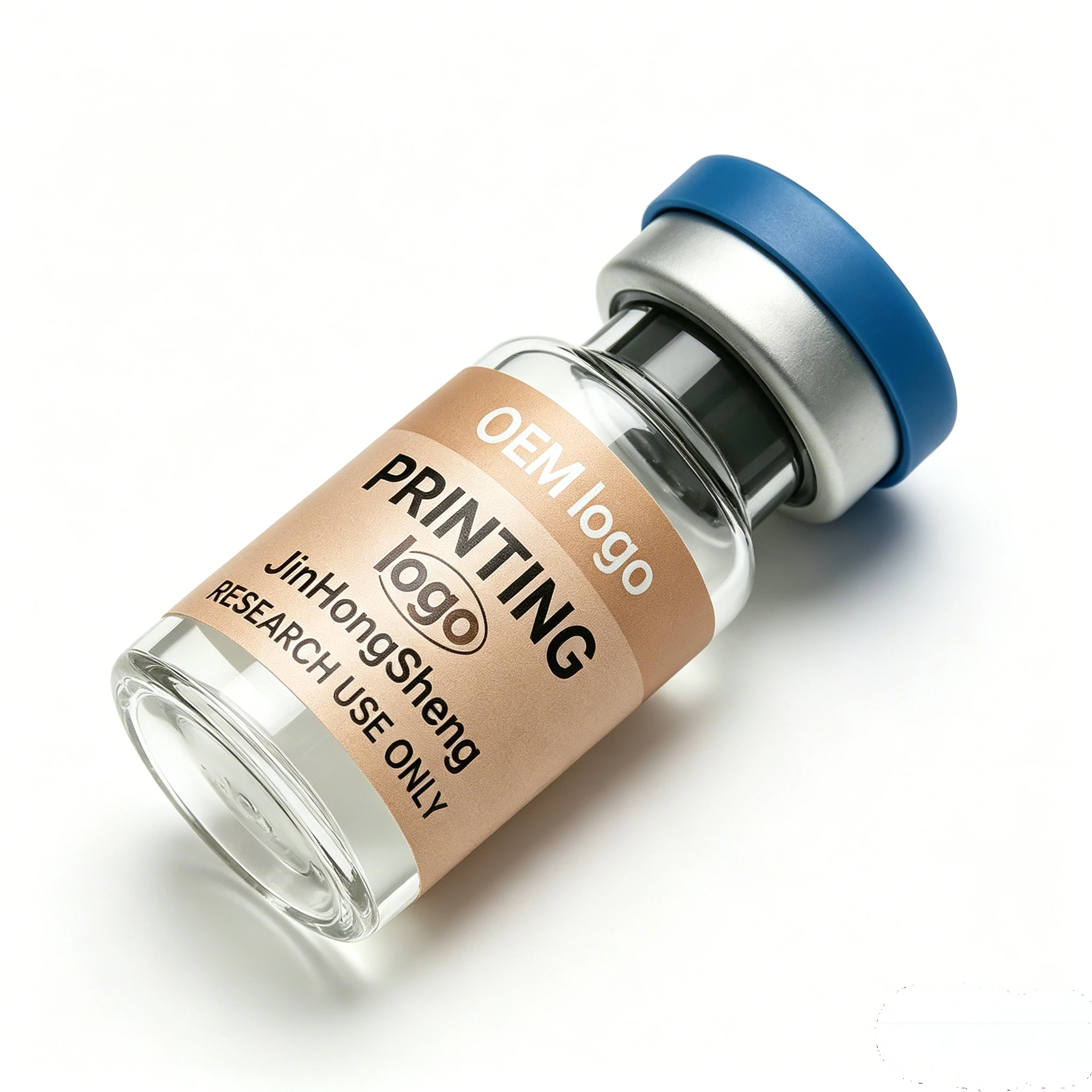 Custom Brand Vinyl Stickers Free Design Waterproof Peptide Bottle Labels for 3ml 5ml 10ml Fitness Vials