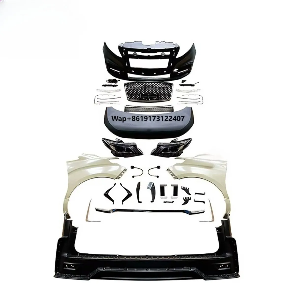 

New Arrival Factory Direct Car Body Kits Grille Headlight Front Rear Bumper forTransit 2016- 2021 23