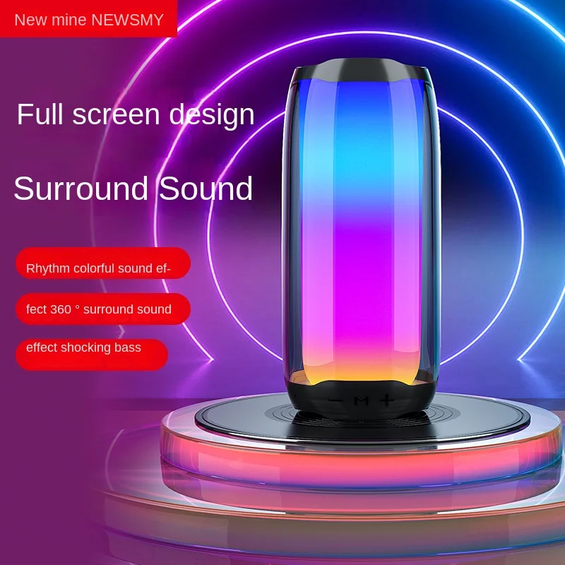 

YY New Internet Celebrity Bluetooth Speaker with Colorful Light Colorful Flash Luminous Wireless