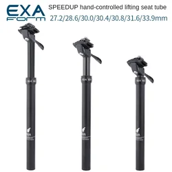 Adjustable Height Dropper Seatpost Manually 27.2/28.6/30.8/31.6mm Hydraulic Telescopic Lever Control Cantilever for MTB Bike