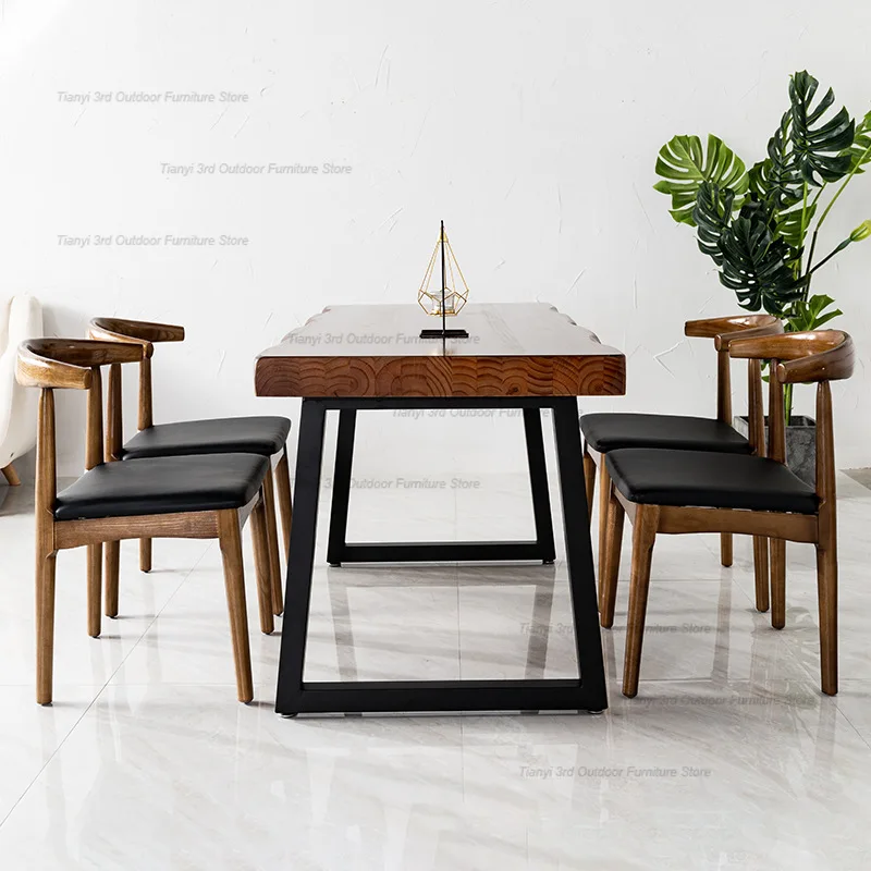 Wooden Nordic Dining Table Kitchen Office Dinette Living Room Dining Table Kitchen Minimalist Design Home Furniture Muebles LLDT