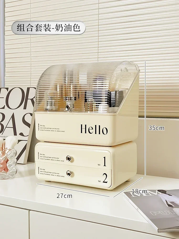 Storage Organizer Type Drawer Make Makeup Lipstick Tables Skincare Holder Box Brush Up Desktop Case Cosmetic