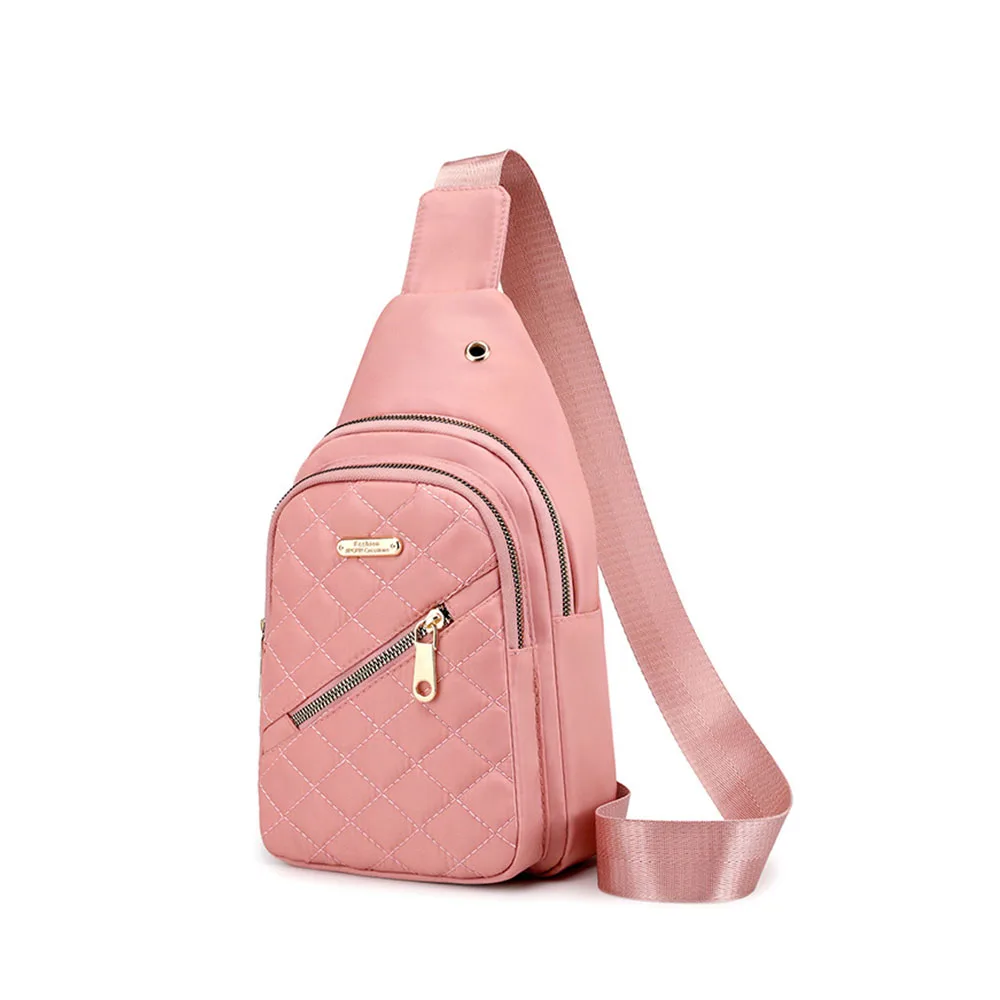 Multi-layer Large Capacity Womens Chest Backpack Waterproof Crossbody Bag Ladies Handbag Shoulder Bag Female Purse Travel Sports