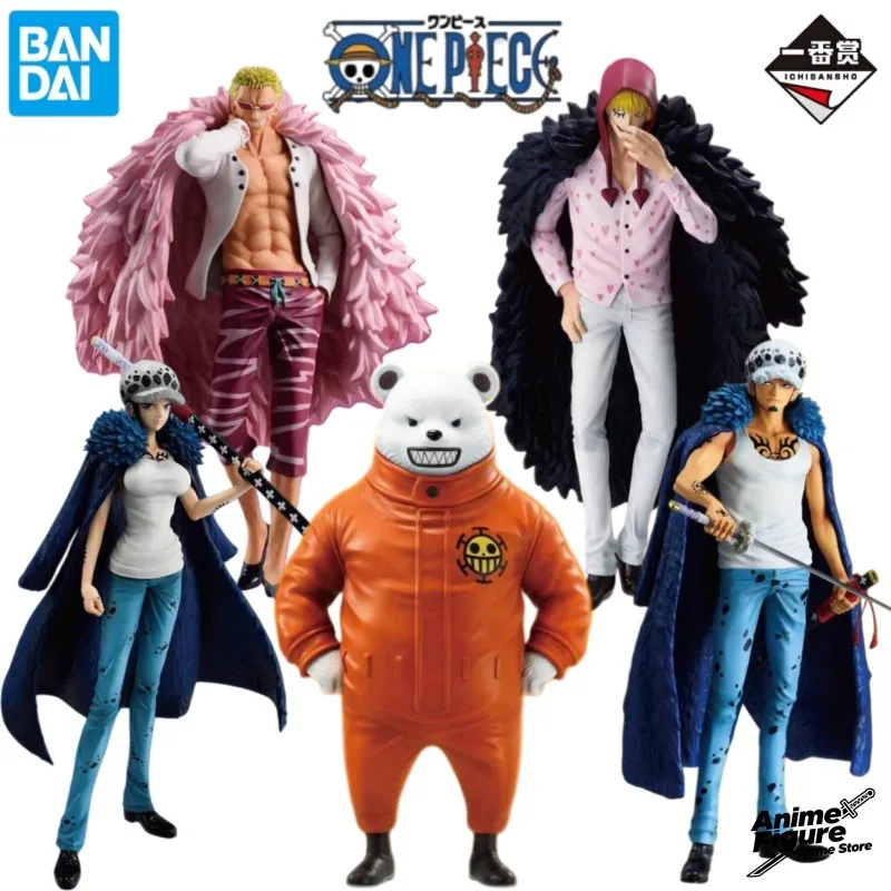 

100% оригинал в наличии Bandai Ichiban KUJI ONE PIECE Trafalgar D. Water Law Bepo Doflamingo Аниме Персонаж Коллекция игрушек