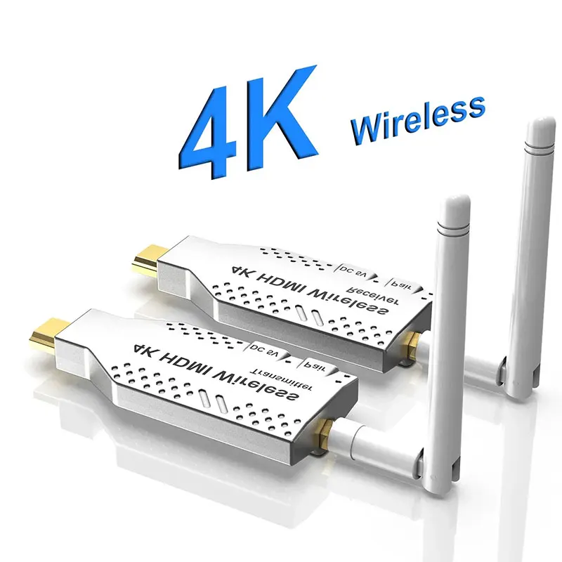 

4K беспроводной передатчик-приемник 1080P видео беспроводной HDMI-совместимый удлинитель для камеры ноутбука ПК к ТВ-проектору Meeting Share