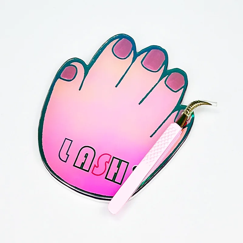 Acrylic Eyelash Extension Holder Plate Tray Grafting Magnetic Lashes Holder Glue Pallet Board Stand Pad Makeup Tools