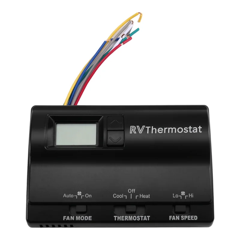 Termostato para RV Interruptor Termostato digital 8330D3351 Termostato de aire acondicionado para RV Termostato de aire acondicionado Negro