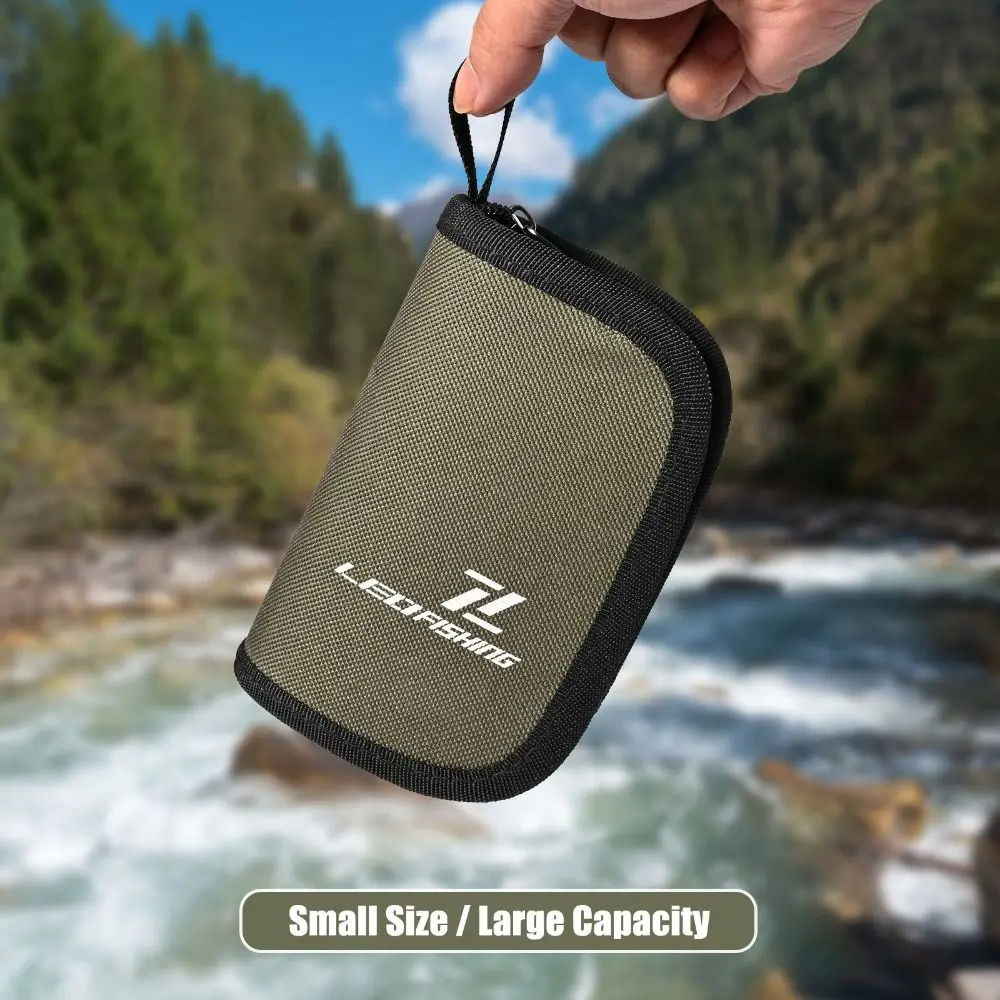 Spoon Spinner Fishing Lures Bag Carrying Case Nylon Cloth Lure Storage Wallet Large Capacity Baits Storage Tackle Bag