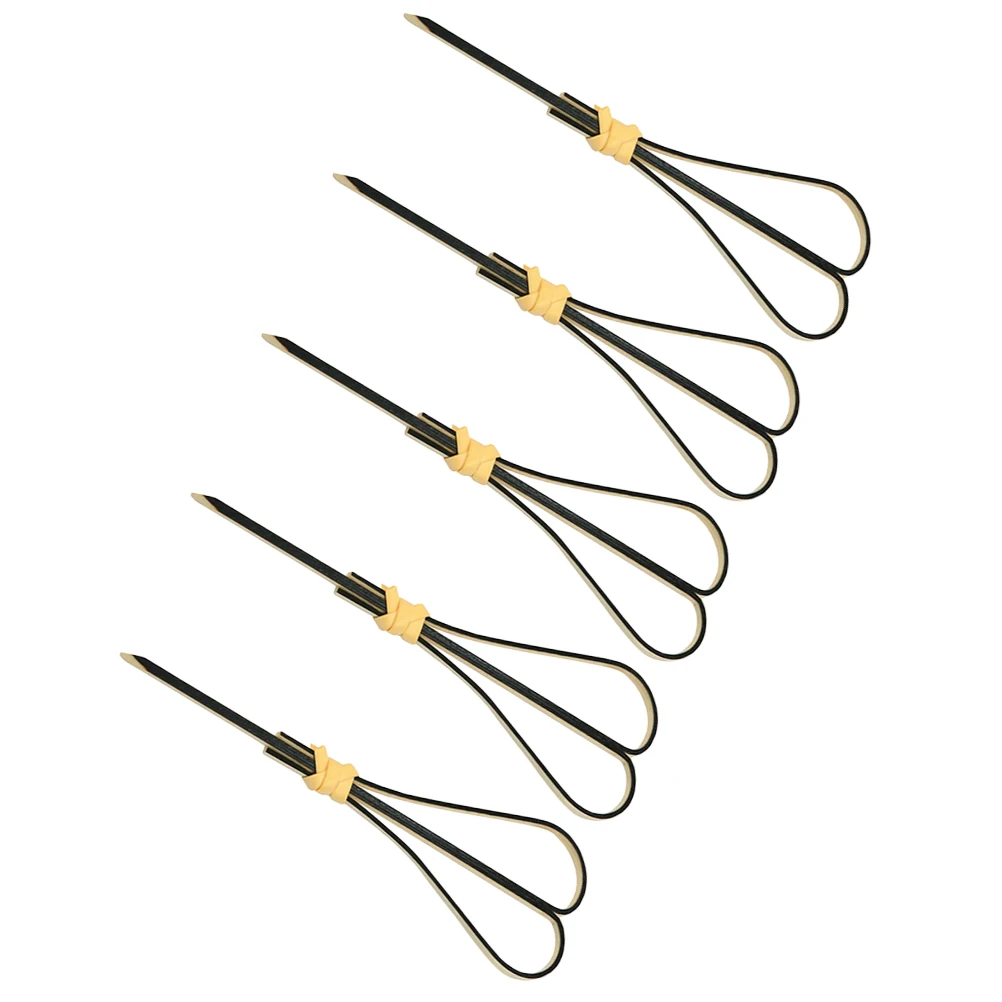 

100 Pcs Scissor-shaped Bamboo Stick Supplies Black Scissors Party Toothpicks for Appetizers Artificial