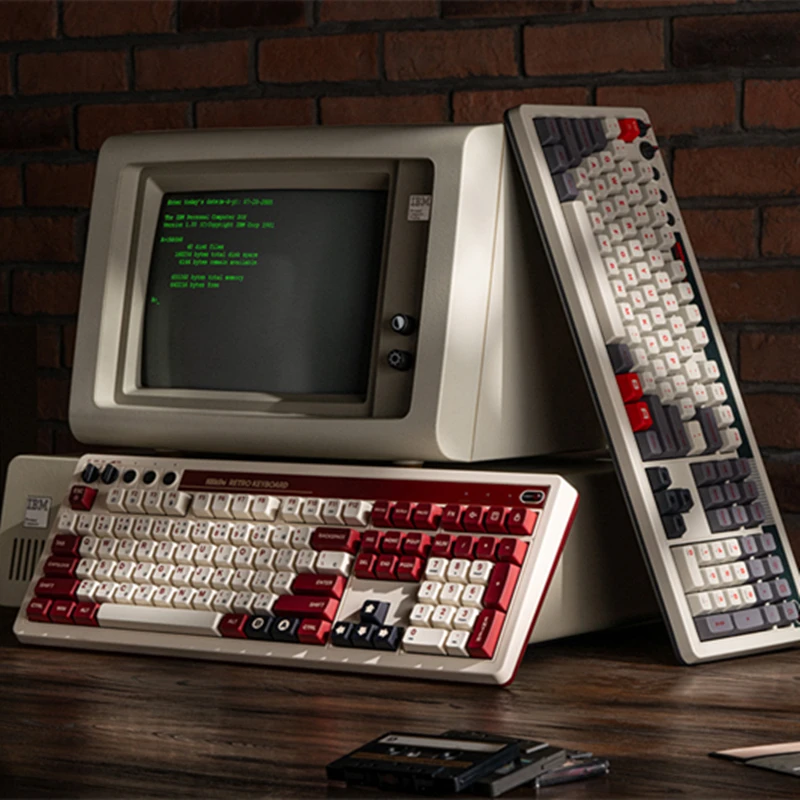 New 8Bitdo Retro 108 Mechanical Keyboard Bluetooth 2.4G USB-C Game Accessories,Dual Programmable Buttons For Windows Android