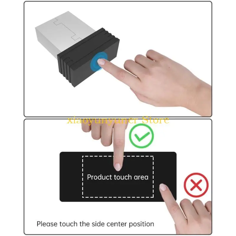 P9JB Undetectable Mouse Jiggler Mouse Mover USB Port for Computer,Driver-Free with Touch Switch,Simulate Mouse Movement