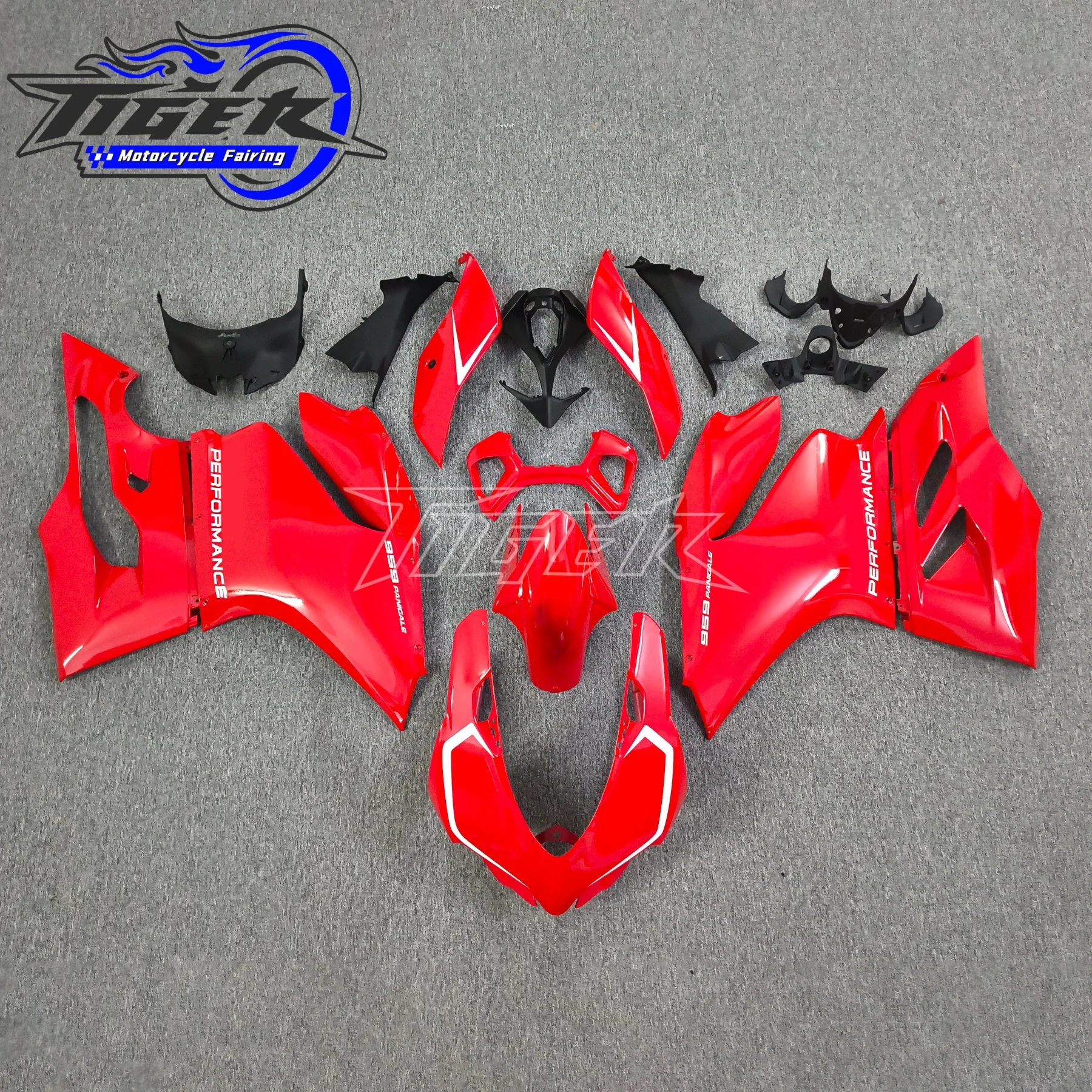 

Motorcycle Fairings Kit Fit for Ducati 899 Panigale 2012 2013 2014 2015 full Fairing set red white