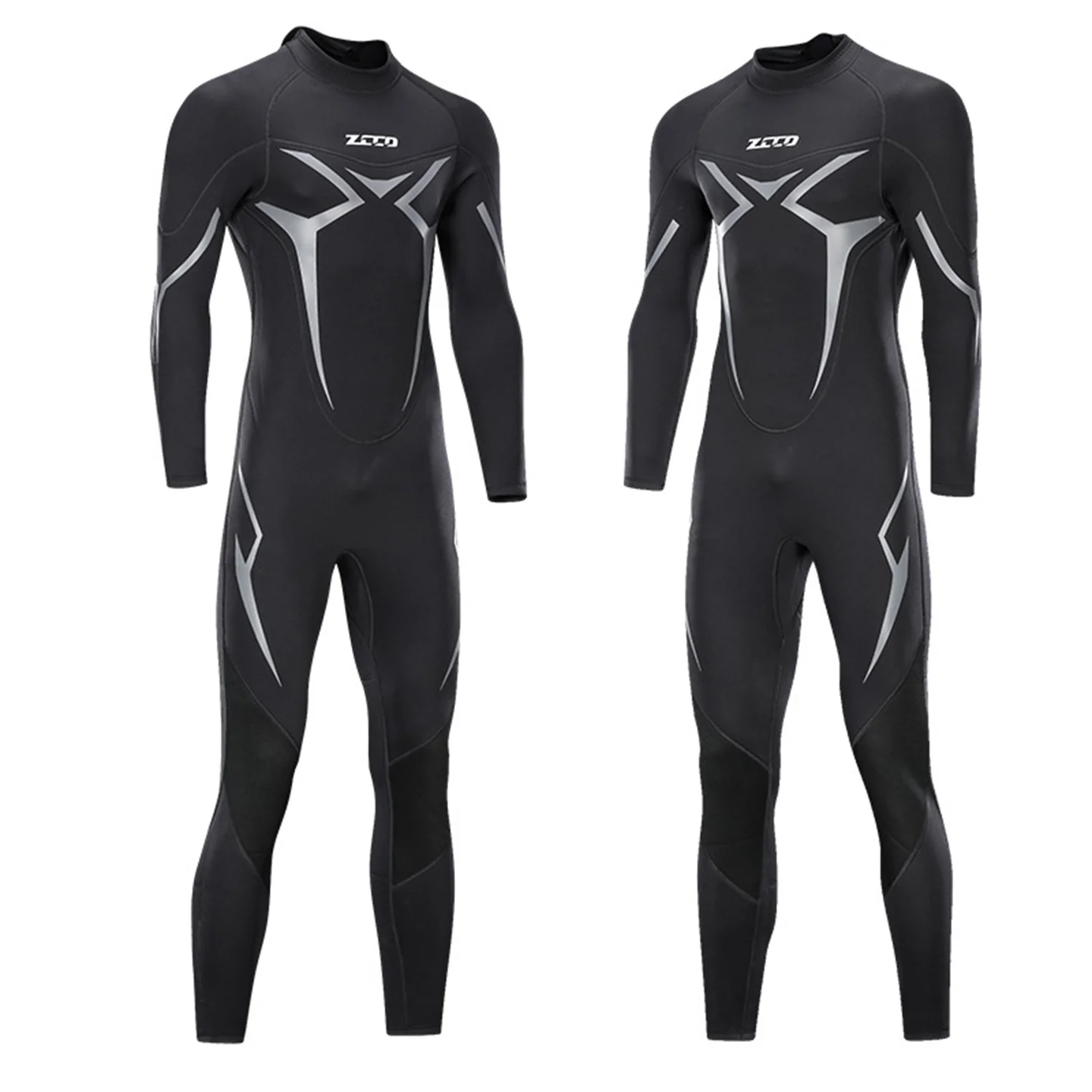 New Diving Suit One-Piece Men's 3mm Warm Super Elastic Wear-Resistant Wet Suit Cold-Proof Diving Suit Winter Swimming Swimsuit