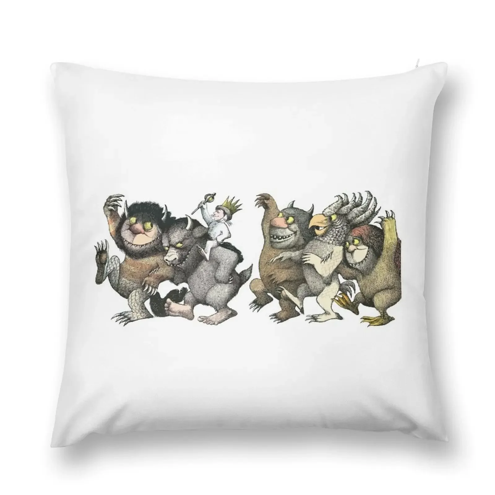 Wild Things Romp Graphic Throw Pillow Cushion Cover For Sofa home decor items pillow