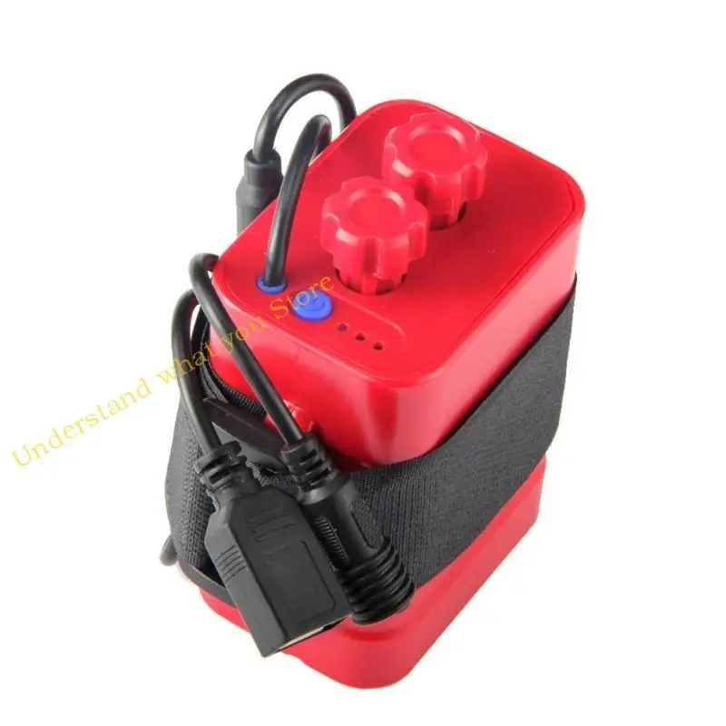 

J60A for DC 8.4V USB 5V 6x 18650 Battery Storage for Case Box For Bike LED Light Cell