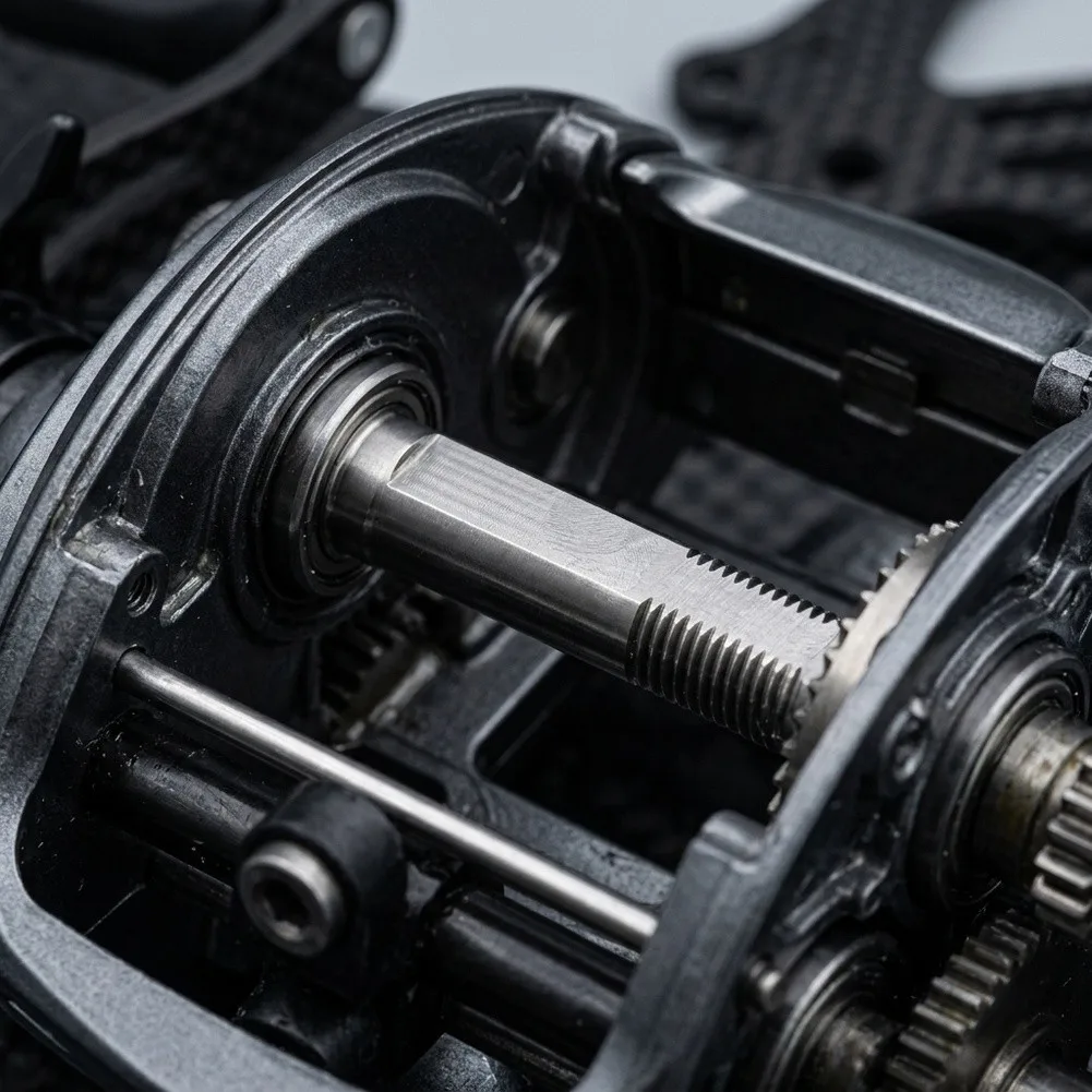 Hard Anodized Aluminum Main Shaft Designed Specifically for Abu For 3rd to 6th Generation Fishing Reels Replacement