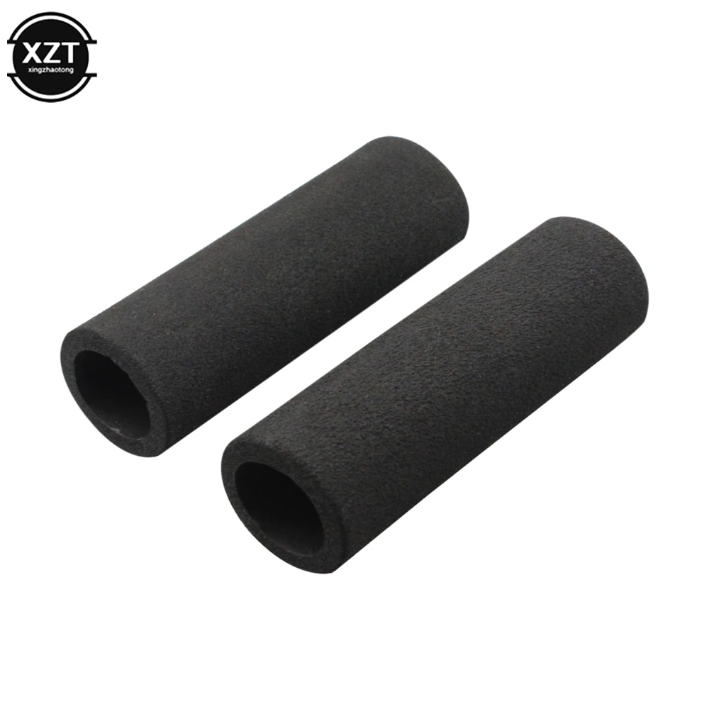 2pcs Motorcycle Slip-On Grip Covers Motorbike Anti Vibration Handle Bar Foam Comfort Slip Over Grips Fit For 3.17-3.68CM Handle