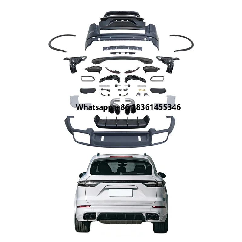 

For TEGARRY High Quality Full Set Rear Body Kit Black Light 2018-2024 Upgrade 9y0.1 2025 Style PP Material Easy Installation
