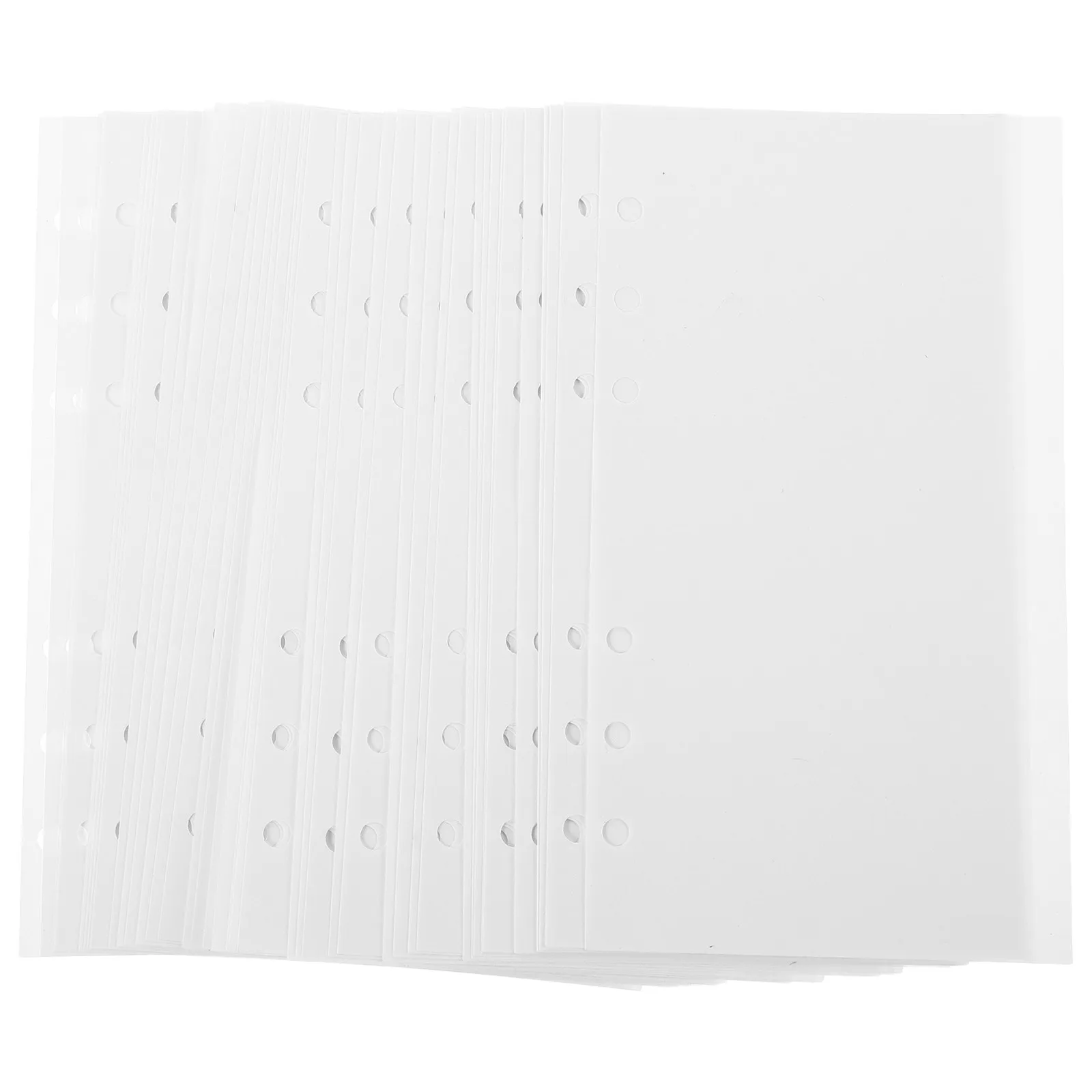 

50 Sheets Double-Side A5 Sticker Binder Refill Insert - Blank Release Paper Pages for 6-Ring Sticker Collecting Album - Reusable