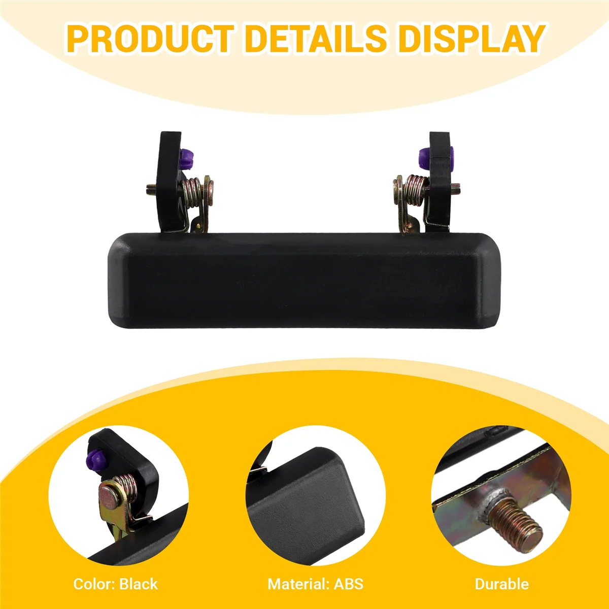 1Pair Set Car Outside Exterior Door Handles Black Left Right for Suzuki Samurai 1986-1995 8281083000, 8282083000 image 4