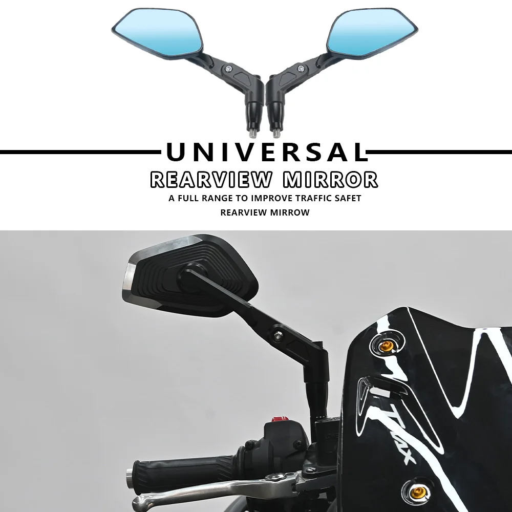 

MTKRACING Motorcycle universal rearview mirror Multi-function rearview mirror Universal 10mm 2pcs Motocross Universal