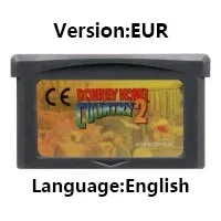 GBA 32-Bit-Videospielkassette Konsolenkarte Mario Donkey Kong Wario Serie Golf Tennis Party Superstar Saga für GBA