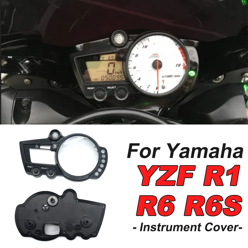 For Yamaha YZF R1 2002 2003 R6 2003 2004 2005 R6S 2008 2009 Speedometer Odometer Instrument Housing Case Tachometer Gauge Cover