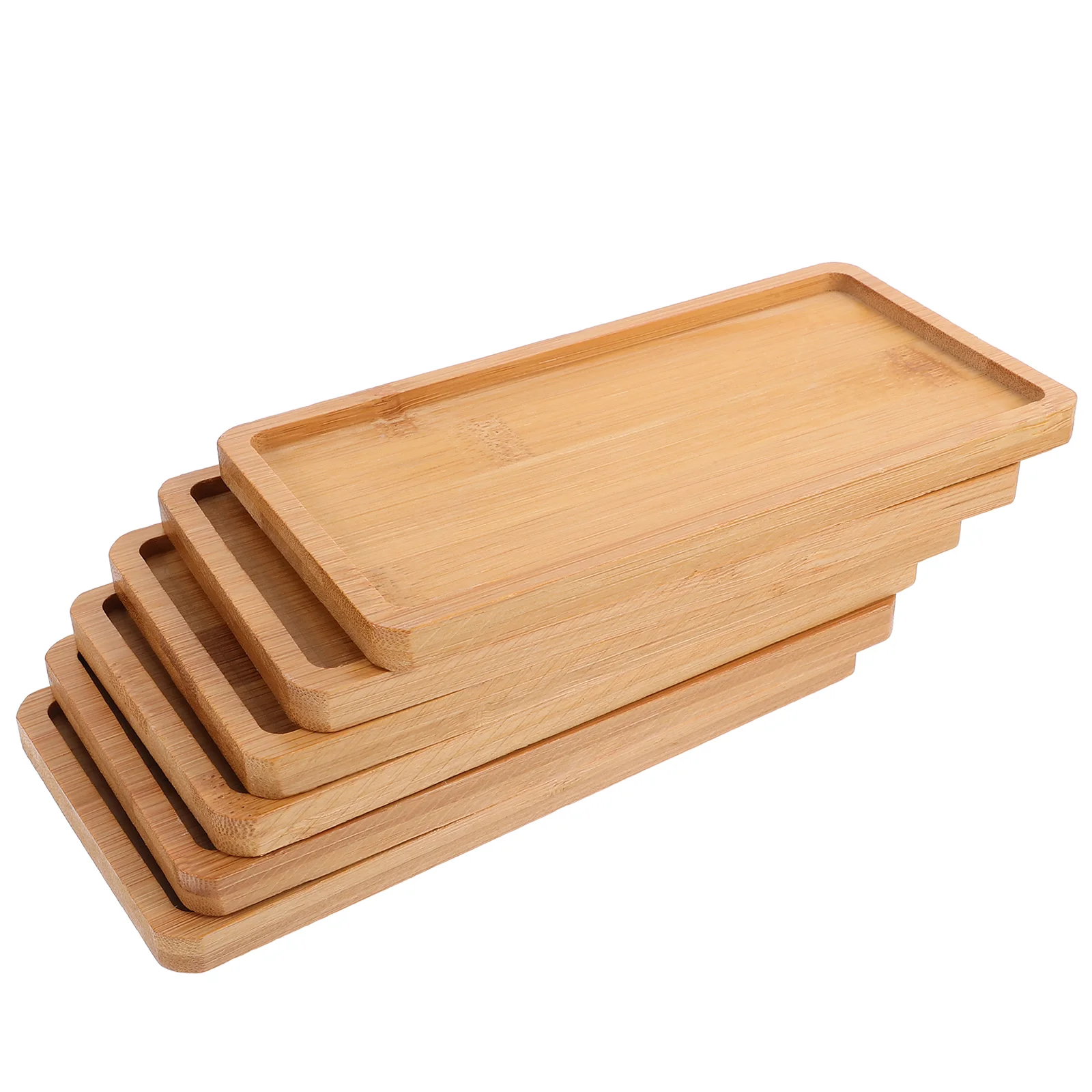 6 Pcs Wooden Pallet Trays Serving Kitchen Counter Charcuterie Boards Coffee Bar Small for Food Table Coasters