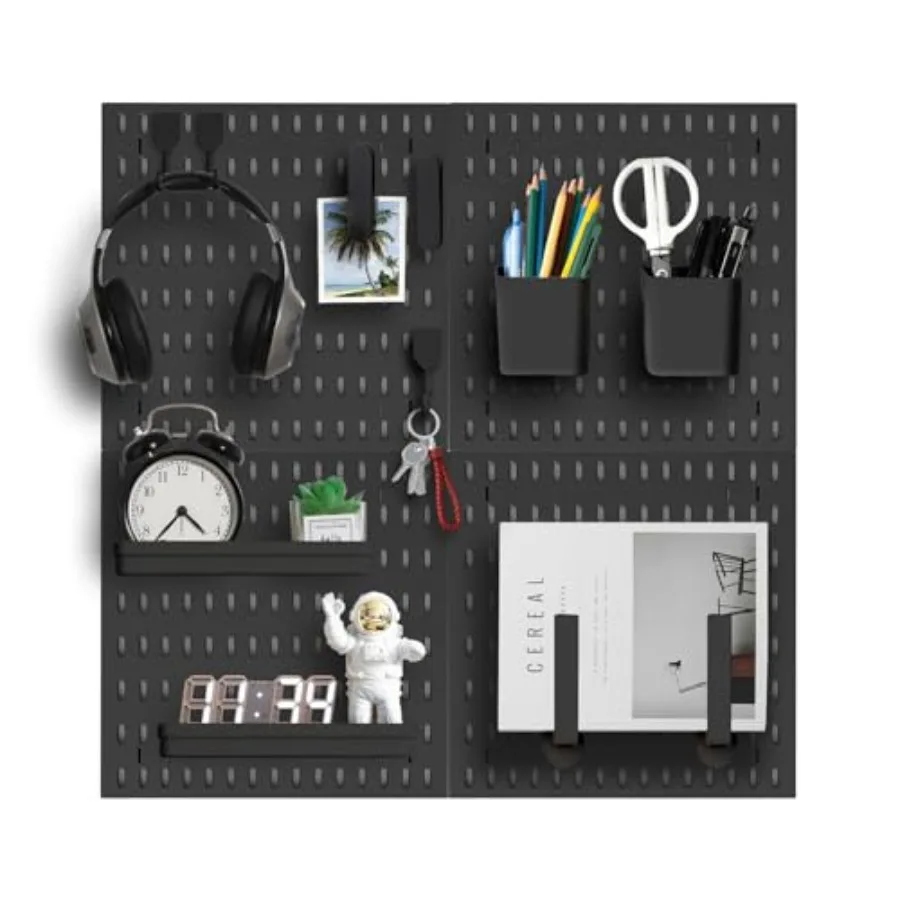 

Revamp Your Space With A Versatile Pegboard Kit - Effortlessly Organize Home Office And Gaming Setup With Customizable Hanging