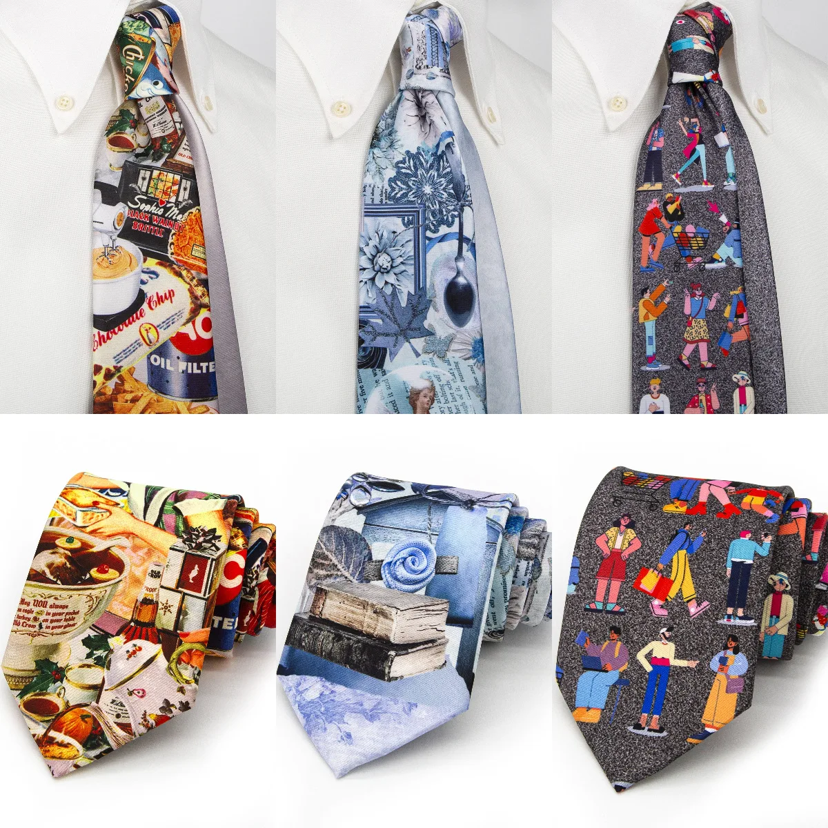Marke Neue Kreative Charakter Gedruckt Krawatten Herren Vintage Katze Wein Flasche Ölgemälde Krawatten Casual Weiche Täglichen Krawatte Geschenk
