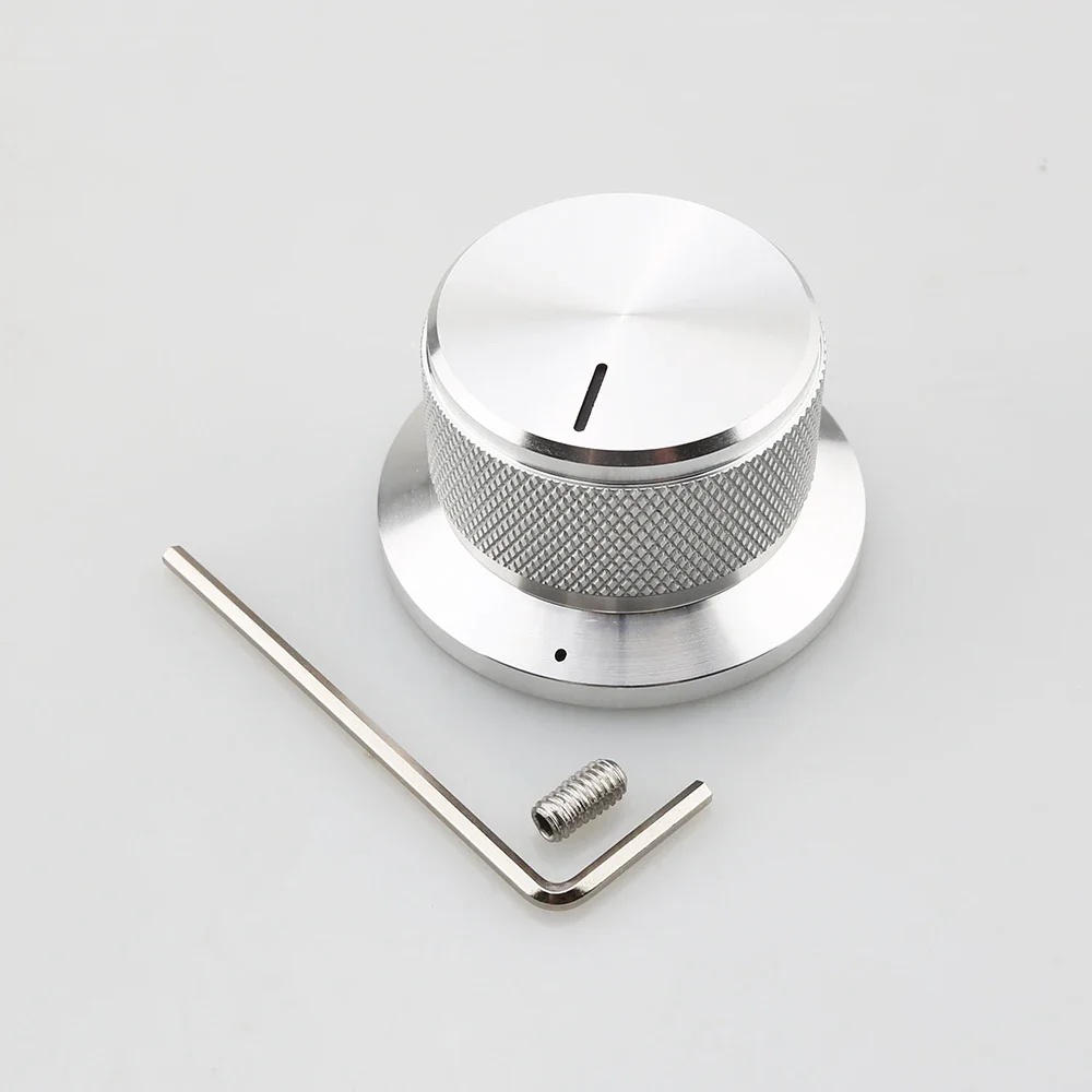 Новый алюминиевый 44*25 мм, крышка ручки управления потенциометром, аудиоусилитель, электронный инструмент, крышка поворотной ручки с круглым валом, отверстие 6 мм