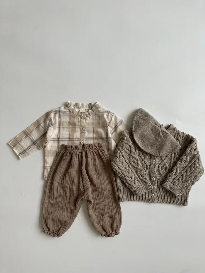 Bio-Baumwoll-Musselin-Hosen für Babys, süße Capri-Hosen mit Muster, weiche, leichte Hosen für Neugeborene und Kleinkinder, für alle Jahreszeiten. – Detail 8