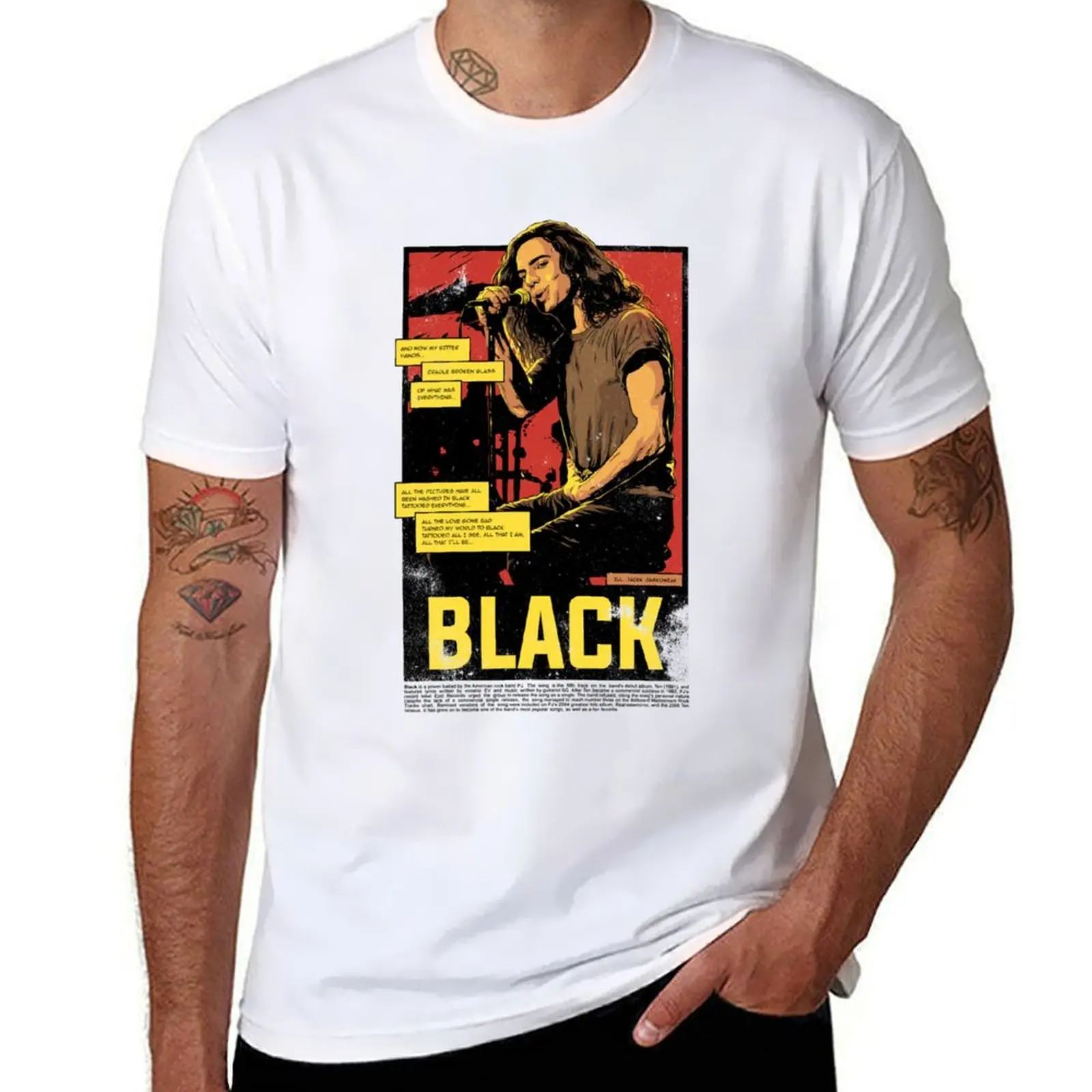 

EV Black Unplugged Vintage Comics 90s Essential T-Shirt mens graphic t shirts cotton t shirt pack funny t shirts cotton T-Shirt
