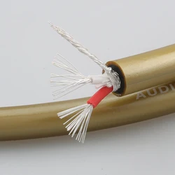 New Audiocrast A70 Silver Plated Cable Goldend 5C Audio Cable High Quality For DAC Preamp RCA Interconnect Cable