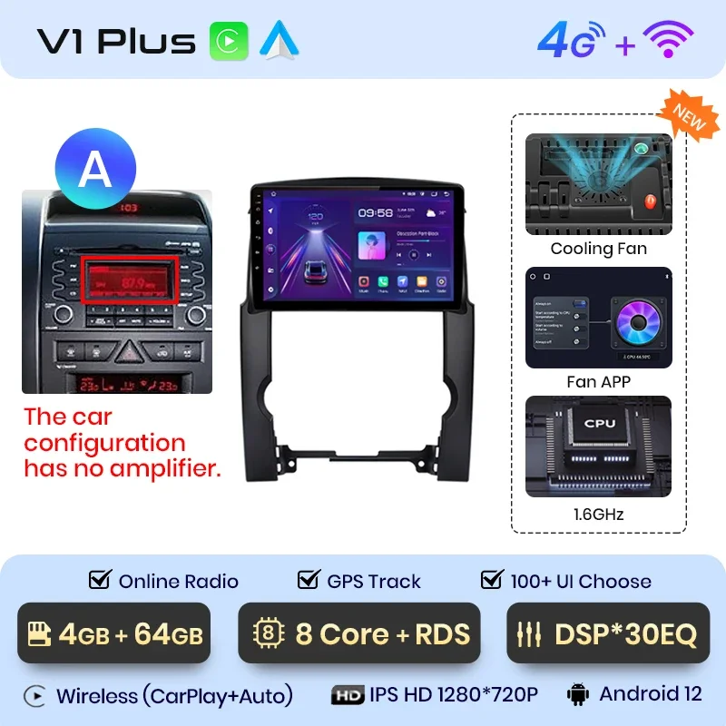 Junsun Draadloze Carplay Android Auto Radio Voor Kia Sorento 2 Xm 2009 - 2012 Auto Intelligente Systemen Rds Bt Dsp 2 Din Autoradio
