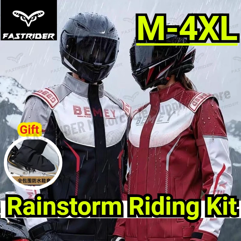 

New Cycling Suit Raincoat Suit Men's Motorcycle Full Body Rainstorm Protection Adult Outer Wear Split Takeaway Rider