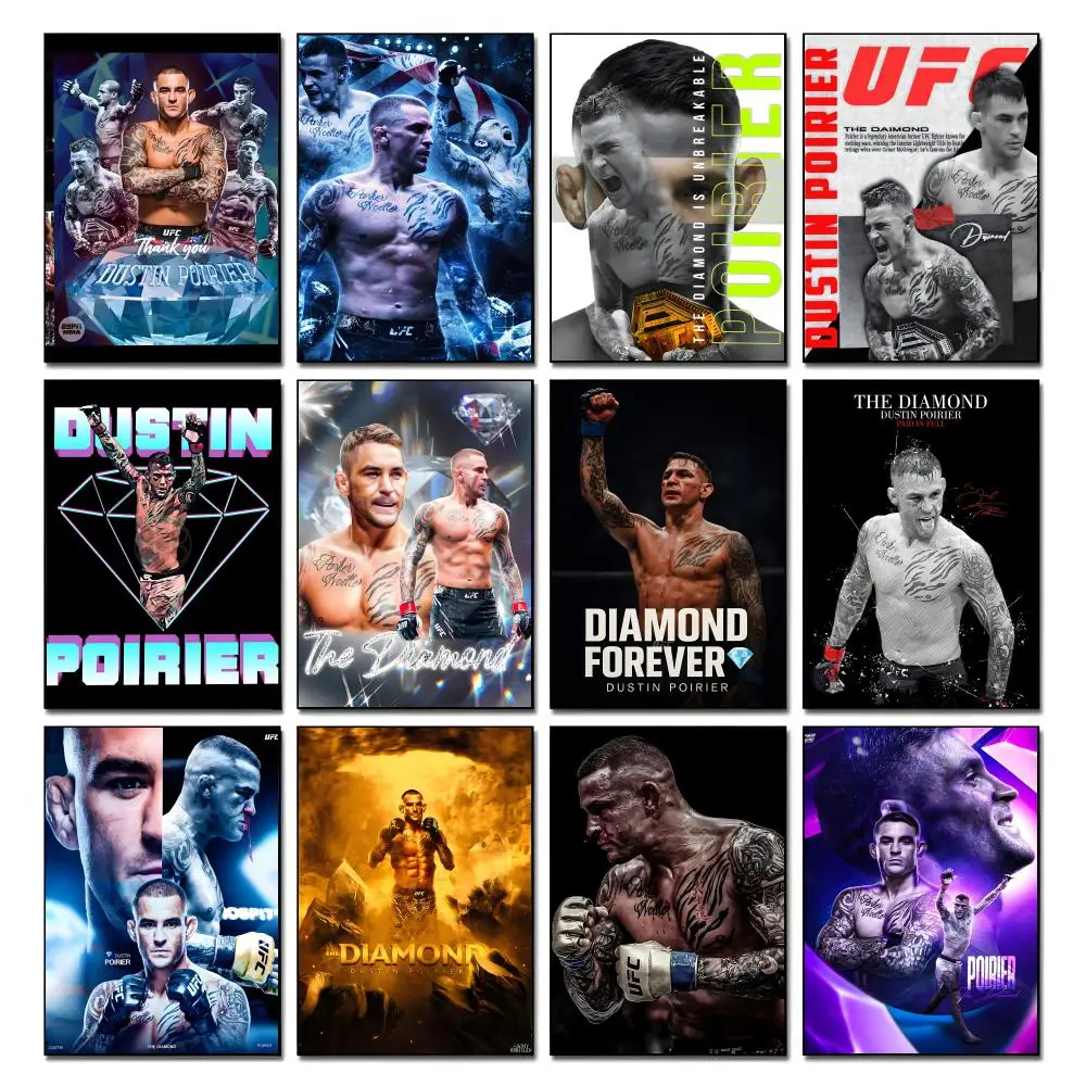 Poster HD art, waterproof, sticky wall, home decoration (living room, bedroom, bar), aesthetic Athlete D-Dustin P-Poirier