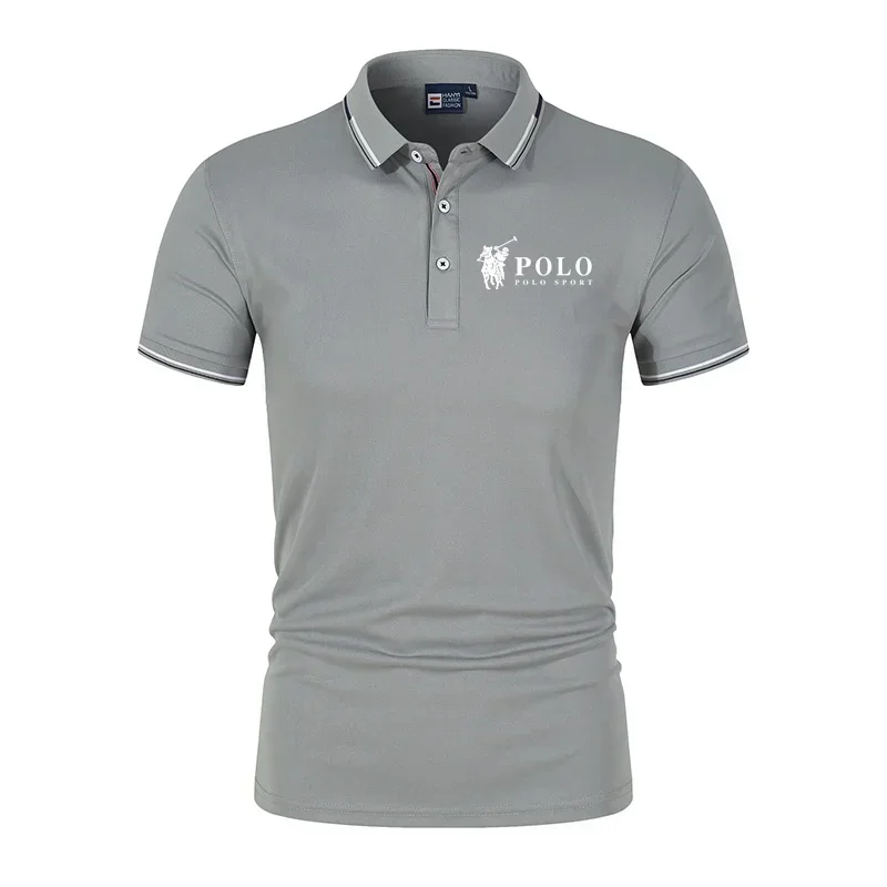 Men's Premium Summer Polo Shirt, Quick Drying, Breathable, Casual, Business Fashion, Sports, Short Sleeved, Men's Polo Shirtspol