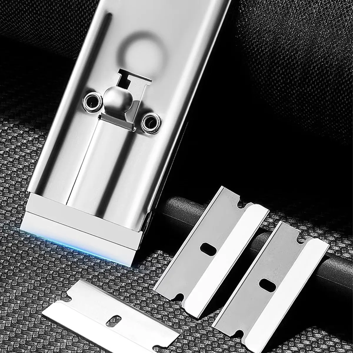 Mini Blade Scraper Razor Scraper Replaceable Blades,Window Glass Cooktop Paint Scraper Decal Glue Remover Razor view 2