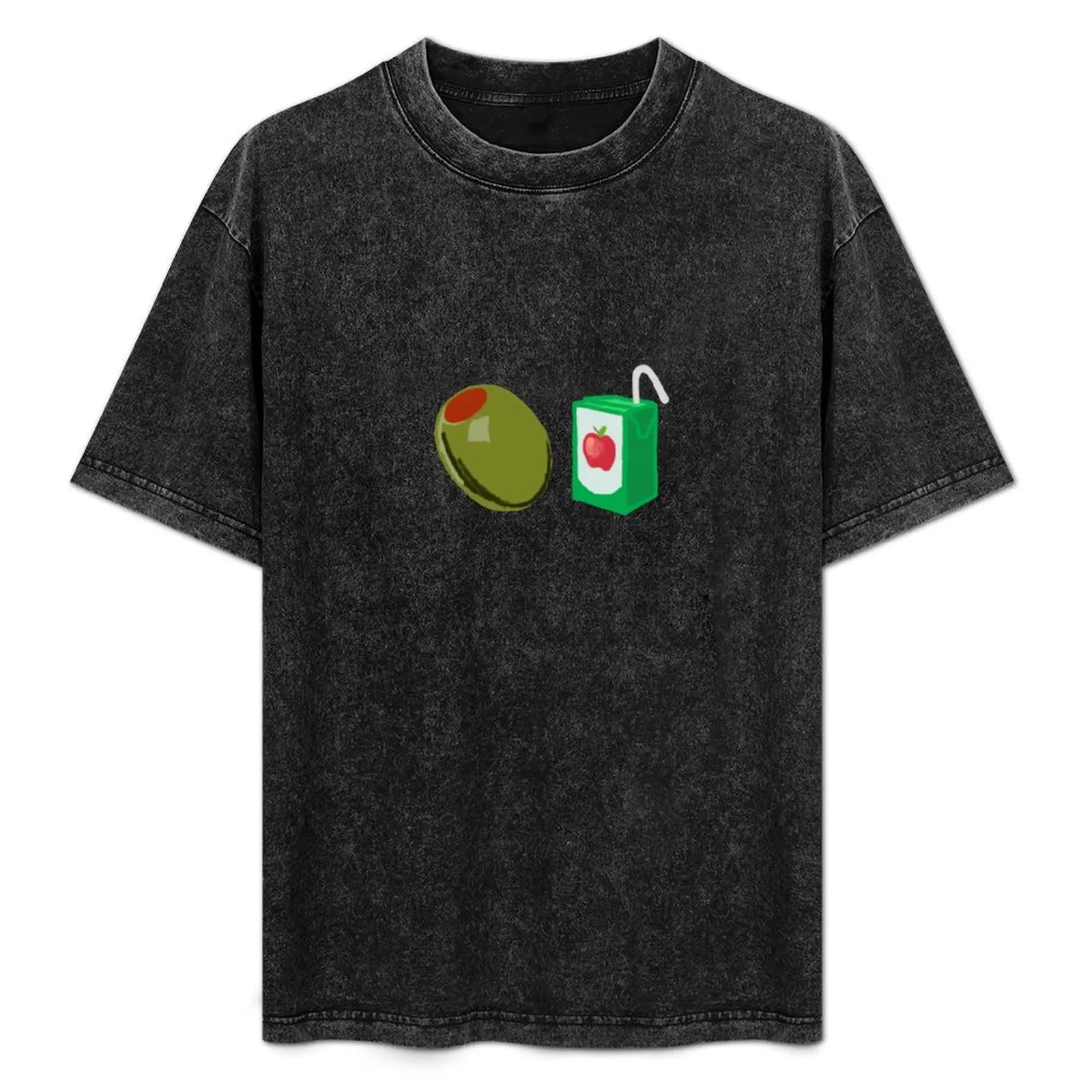 olive juice T-Shirt Relaxed Fit Casual Short Sleeve Top