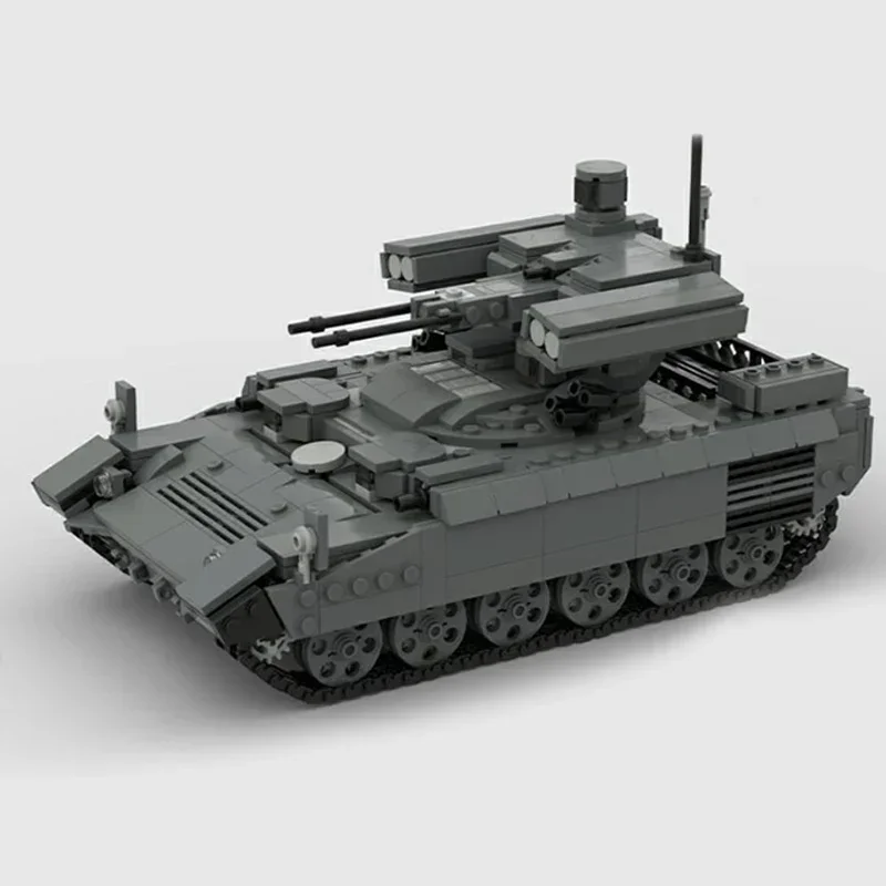 어린이용 MOC 빌딩 브릭, 터미네이터 BMPT-72 탱크 기술, 모듈식 블록, 선물 장난감, DIY 세트 조립