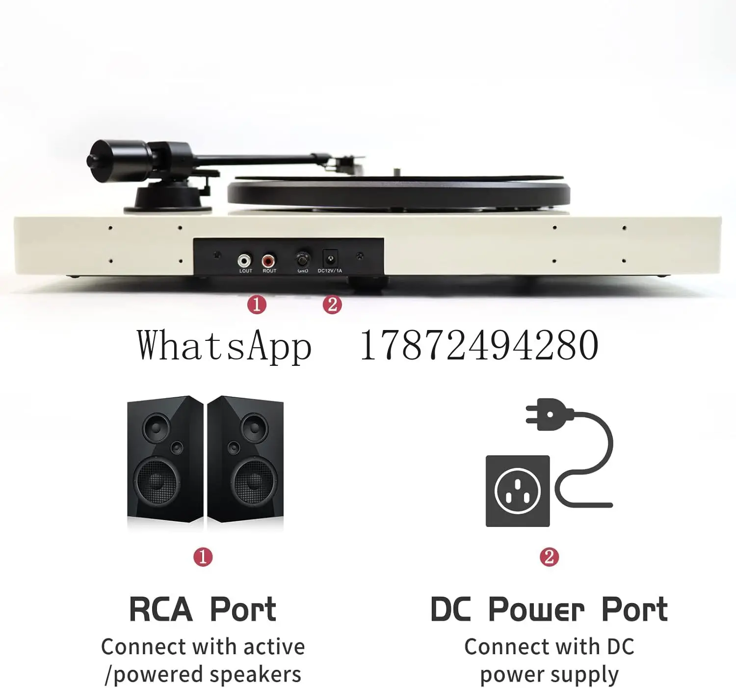 High Quality Turntable Record Player Bluetooth Vinyl Record Player With Adjustable Counterweight