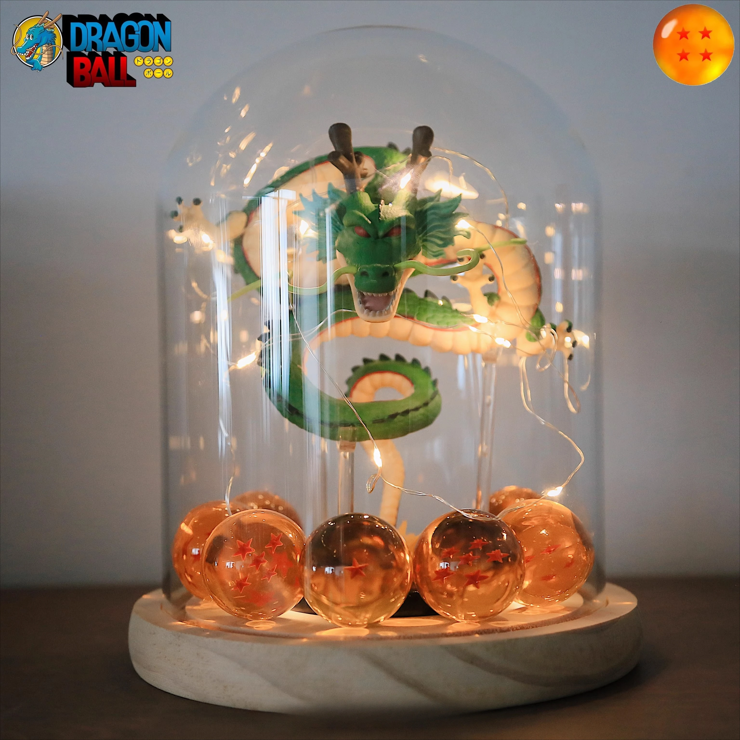 

Dragon Ball Z Shenlong & Goku LED Crystal Ball Lamp with Mountain Base, Creative Gift for Men (Birthday/Christmas)