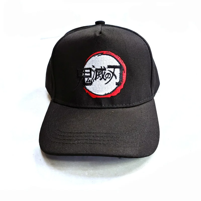 

Популярная бейсболка с вышивкой «Клинок, рассекающий демонов» для мужчин и женщин, из чистого хлопка, с козырьком, для защиты от солнца
