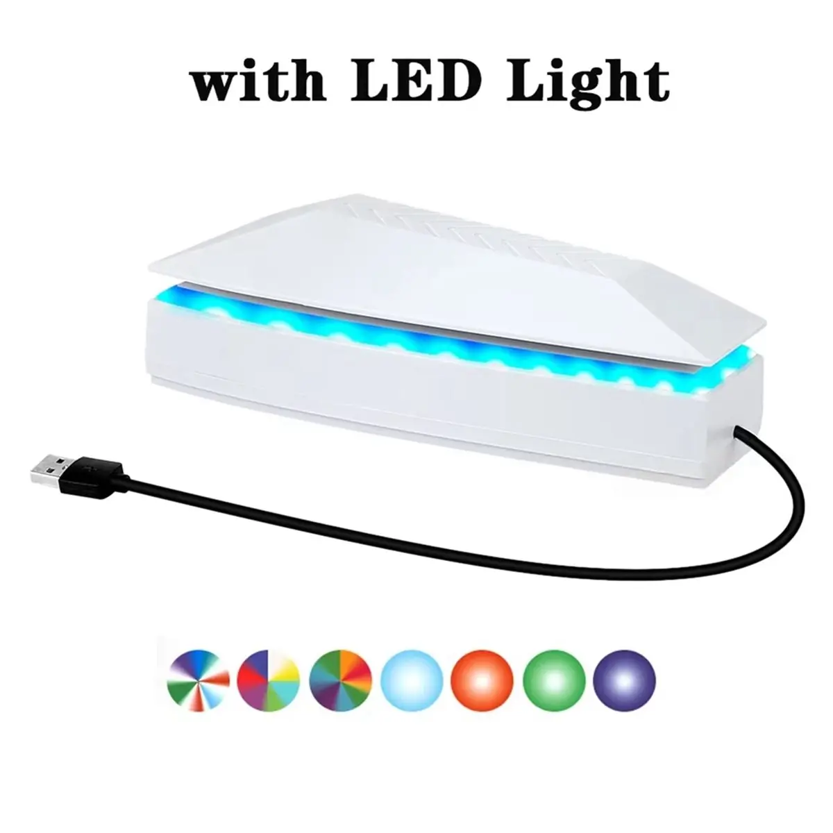 2026 NEW Upper Cooling Fan for PRO Console Base Game Cooler Stand Bracket with RGB Dustproof Atmosphere Colorful Lighting